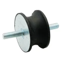 RS PRO M6 Anti-Vibration Mount Male to Male Bobbin, 25 mm OD, 25 mm Height, Natural Rubber, Model 126-4277
