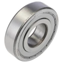 SKF Single Row Deep Groove Ball Bearing, Shielded, 30 mm ID, 72 mm OD, 19 mm Width, C4 Clearance, 11000 rpm, 6306-2Z/C4