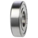 SKF Single Row Deep Groove Ball Bearing, Shielded, 30 mm ID, 72 mm OD, 19 mm Width, C4 Clearance, 11000 rpm, 6306-2Z/C4