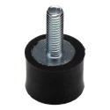 RS PRO Cylindrical M6 Anti-Vibration Mount, Male to Female Bobbin, Natural Rubber, 13.53 kg Compression Load, 20 mm 126-4296