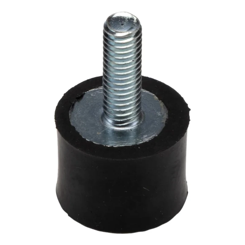 RS PRO Cylindrical M6 Anti-Vibration Mount, Male to Female Bobbin, Natural Rubber, 13.53 kg Compression Load, 20 mm 126-4296
