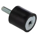 RS PRO Cylindrical M8 Anti-Vibration Mount Male to Female Bobbin, Natural Rubber, 54.56 kg Compression Load, 30 mm 126-4314