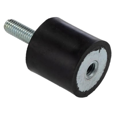 RS PRO Cylindrical M8 Anti-Vibration Mount Male to Female Bobbin, Natural Rubber, 54.56 kg Compression Load, 30 mm 126-4314