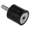 RS PRO Cylindrical M8 Anti-Vibration Mount Male to Female Bobbin, Natural Rubber, 54.56 kg Compression Load, 30 mm 126-4314
