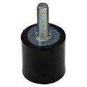 RS PRO Cylindrical M8 Anti-Vibration Mount Male to Female Bobbin, Natural Rubber, 54.56 kg Compression Load, 30 mm 126-4314