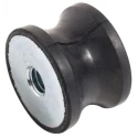 RS PRO Anti-Vibration Mount Female Buffer Foot, M8 Thread, 30mm OD, 20mm Height, 26kg Compression, Natural Rubber 126-4921