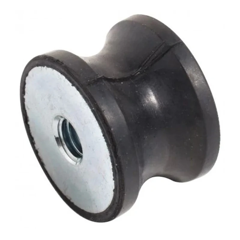 RS PRO Anti-Vibration Mount Female Buffer Foot, M8 Thread, 30mm OD, 20mm Height, 26kg Compression, Natural Rubber 126-4921