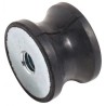 RS PRO Anti-Vibration Mount Female Buffer Foot, M8 Thread, 30mm OD, 20mm Height, 26kg Compression, Natural Rubber 126-4921