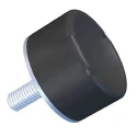 RS PRO Cylindrical M8 Anti-Vibration Mount Male Buffer Foot, 66 kg Compression Load, 25 mm OD, 10 mm Height 126-4951