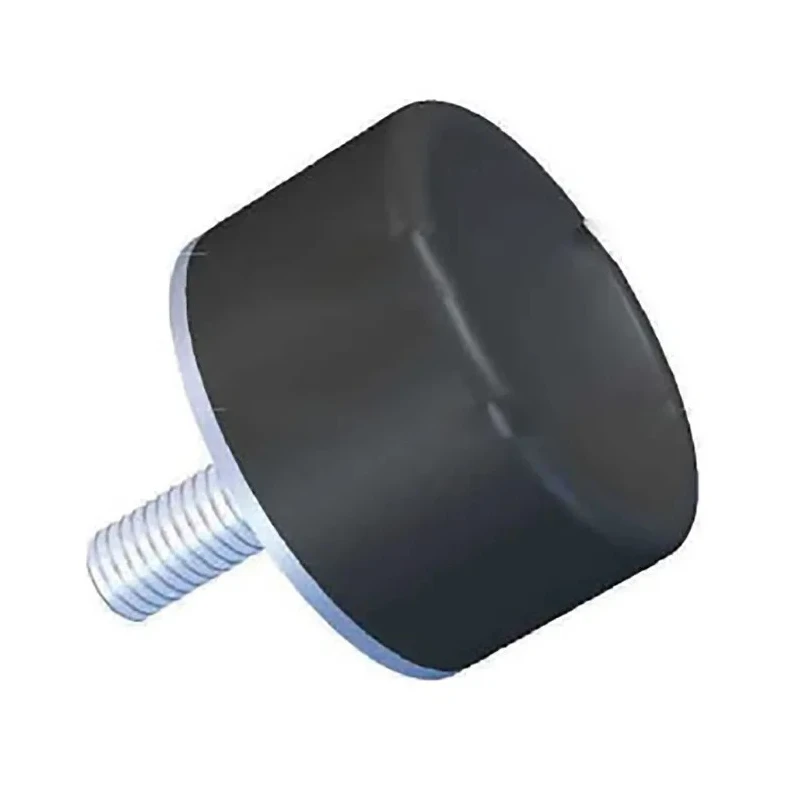 RS PRO Cylindrical M8 Anti-Vibration Mount Male Buffer Foot, 66 kg Compression Load, 25 mm OD, 10 mm Height 126-4951