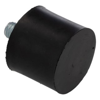 RS PRO Cylindrical M8 Anti-Vibration Mount Male Buffer Foot, 52.6 kg Compression, 30 mm OD, 25 mm Height, Natural 126-4964