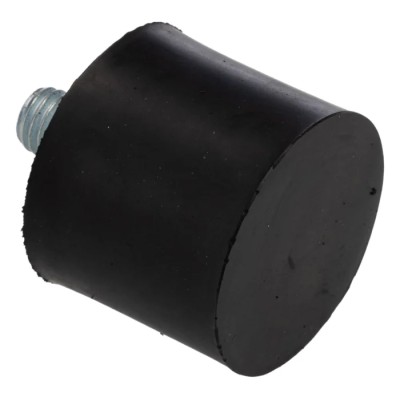 RS PRO Cylindrical M8 Anti-Vibration Mount Male Buffer Foot, 52.6 kg Compression, 30 mm OD, 25 mm Height, Natural 126-4964
