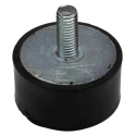 RS PRO Cylindrical Anti-Vibration Mount Male Buffer Foot M8, 80.26 kg Compression, 40 mm OD, 20 mm Height 126-4971