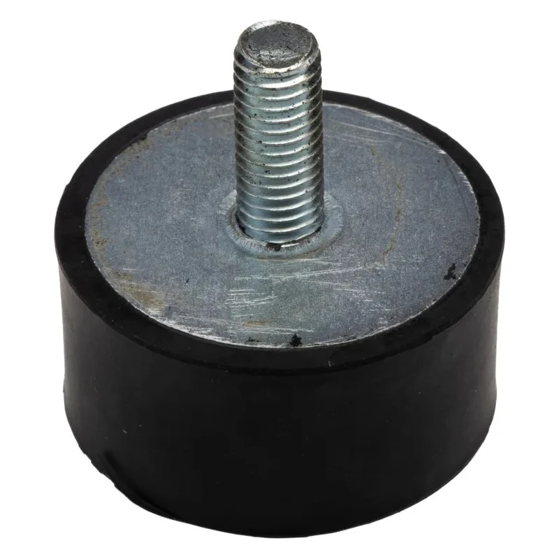 RS PRO Cylindrical Anti-Vibration Mount Male Buffer Foot M8, 80.26 kg Compression, 40 mm OD, 20 mm Height 126-4971