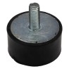 RS PRO Cylindrical Anti-Vibration Mount Male Buffer Foot M8, 80.26 kg Compression, 40 mm OD, 20 mm Height 126-4971