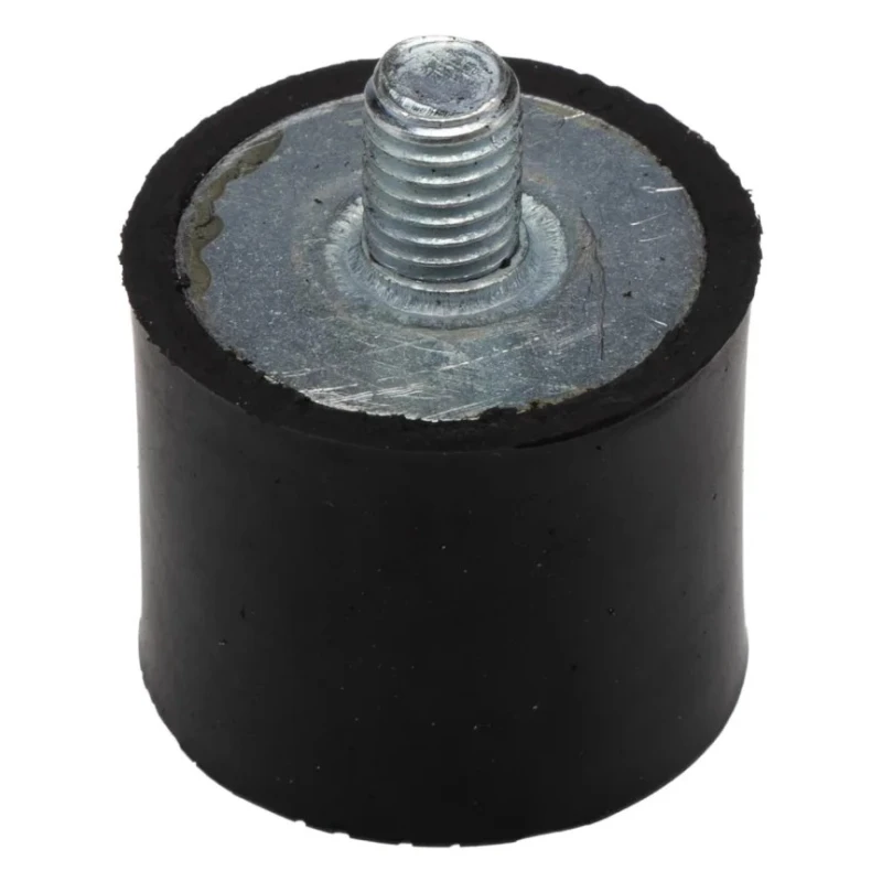 RS PRO Cylindrical M8 Anti-Vibration Mount Male Buffer Foot, 52.6 kg Compression, 30 mm OD, 25 mm Height, Natural 126-4964