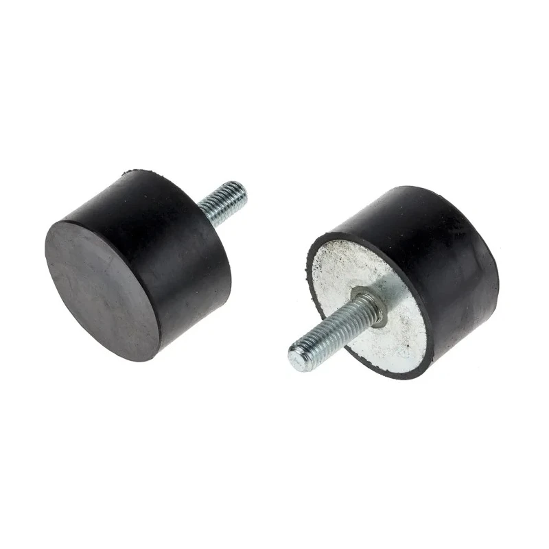 RS PRO Cylindrical M10 Male Buffer Foot Anti-Vibration Mount, 169.2 kg Compression Load, 50 mm OD, 30 mm Height 126-5930