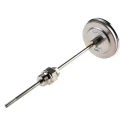 Jumo Dial Thermometer Stainless Steel, IP54, 120°C, 80mm Dial, Threaded Connection 608002/0180-818-847-6-104-26-26-200/000