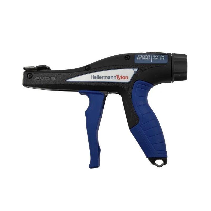 HellermannTyton EVO9 Cable Tie Gun, Ergonomic Plastic Handle, 13 mm Capacity EVO9