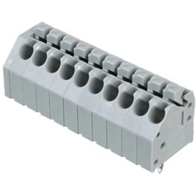 WAGO Lighting Connector PCB Female Solder Pin, 10-Pole, 630V, Series 250 250-210