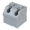 WAGO PCB Female Solder Pin Lighting Connector, 2-Pole, 1kV, Grey, Tin Plated, 7.5mm Pitch 250-602