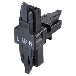 WAGO Winsta Mini BT Distribution Lighting Connector, 3-Pole, 3-Way, Female Crimp, 16A, 250V, Black 890-615