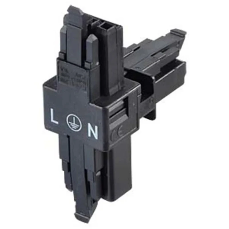 WAGO Winsta Mini BT Distribution Lighting Connector, 3-Pole, 3-Way, Female Crimp, 16A, 250V, Black 890-615