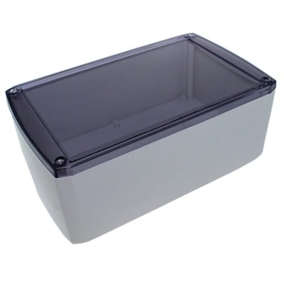 CAMDENBOSS 1102 Series ABS Enclosure Grey Transparent Lid IP54 155x95x60 mm CSACTT004