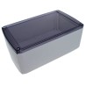 CAMDENBOSS 1102 Series ABS Enclosure Grey Transparent Lid IP54 155x95x60 mm CSACTT004