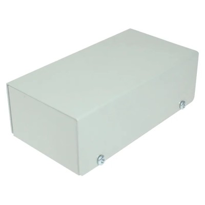 CamdenBoss CUABOX012 Diecast Aluminium Enclosure, Grey Lid, 175 x 125 x 45 mm, Shielded, RoHS Compliant