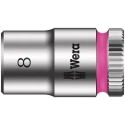 Wera 1/4 Inch Drive 8 mm 6-Point Hex Socket Chrome Vanadium Steel 23.0mm Length 05003507001