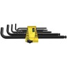Wera 13 Piece L-Shaped Hex Key Set, Hex Size 0.05 to 3/8 in, BlackLaser Finish, Long Arm 05021728001