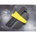 Wera 13 Piece L-Shaped Hex Key Set, Hex Size 0.05 to 3/8 in, BlackLaser Finish, Long Arm 05021728001