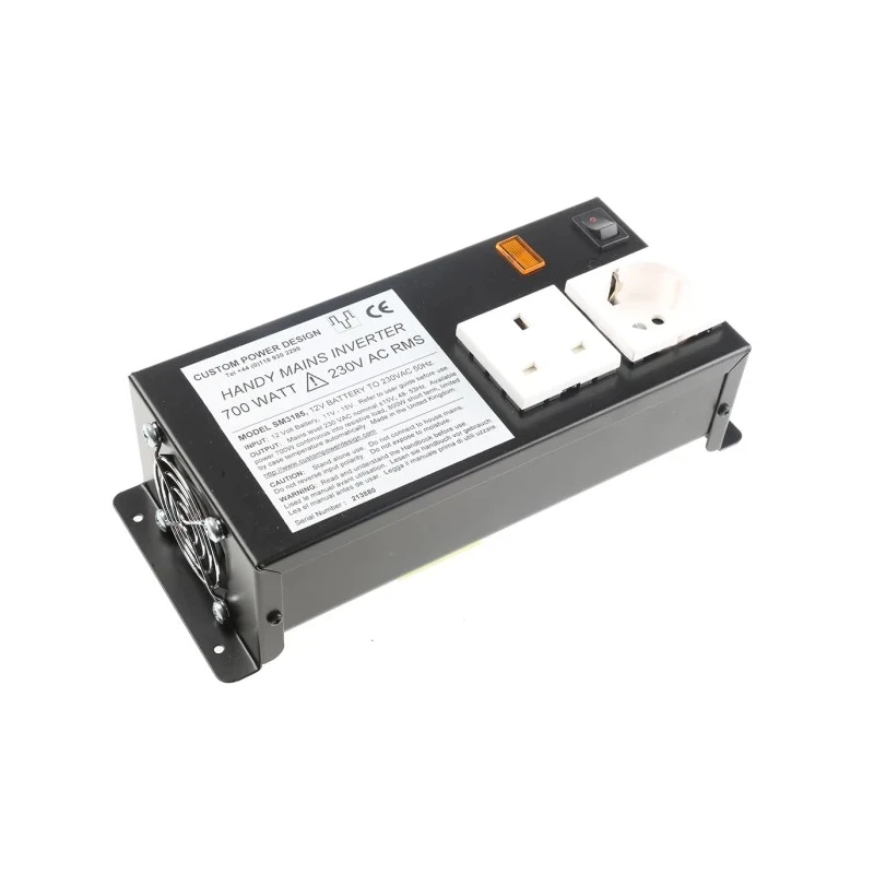 Custom Power Design Flange Power Inverter 700W, 12V DC Input, 230V AC Output, SM3185