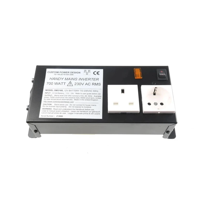 Custom Power Design Flange Power Inverter 700W, 12V DC Input, 230V AC Output, SM3185