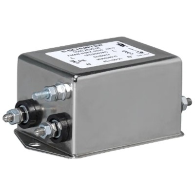 Schurter FMAB NEO Power Line Filter 6A, 250V AC, Flange Mount, Quick Connect, 1-Phase 5500.2652.01