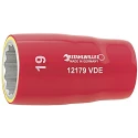 STAHLWILLE 1/2 in Drive 22 mm 12 Point Hex Socket VDE 1000V Approved, 60mm Length 3370022