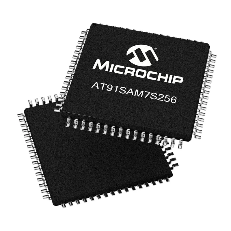 Microchip SAM7S Microcontroller AT91SAM7S256D-AU, 32-bit ARM7TDMI, 55 MHz, 256kB FLASH, 64-Pin LQFP