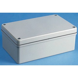 RS PRO Conform Series Grey Lid Die Cast Aluminium Enclosure IP66, 60x166x166 mm, Shielded, Neoprene Gasket, Germany
