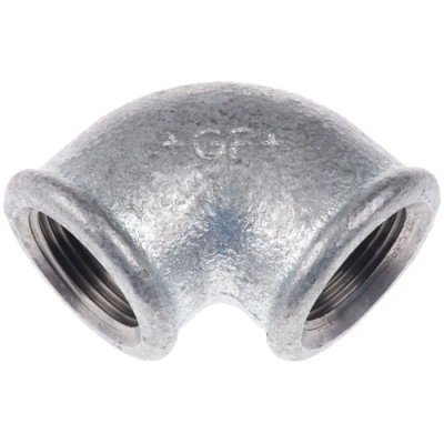 Georg Fischer Galvanised Malleable Iron 90° Elbow, Female G 3/4 in to Female BSPP 3/4 in, 25 bar, 770090205