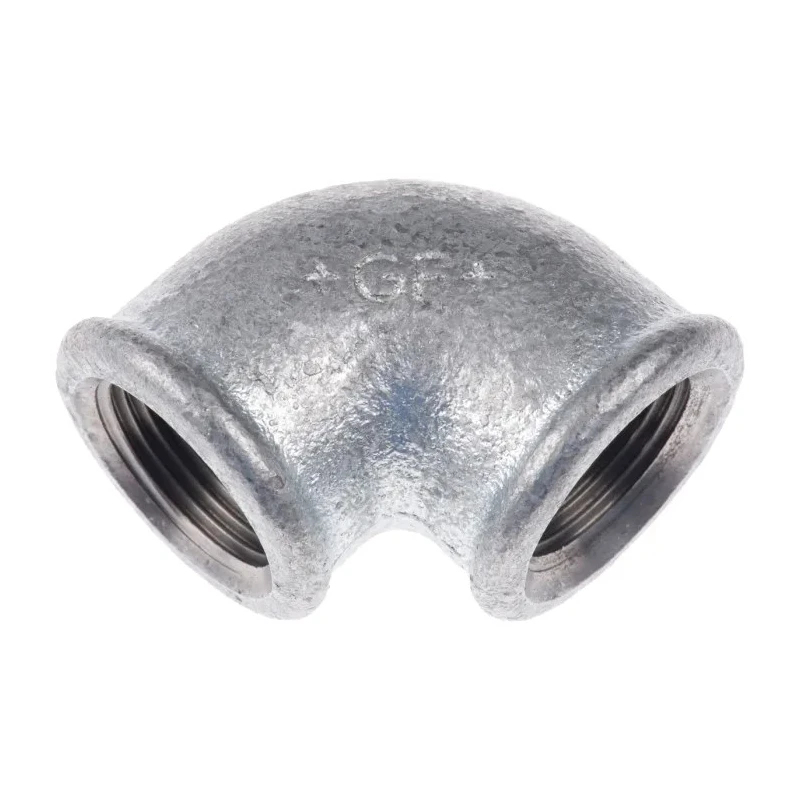 Georg Fischer Galvanised Malleable Iron 90° Elbow, Female G 3/4 in to Female BSPP 3/4 in, 25 bar, 770090205