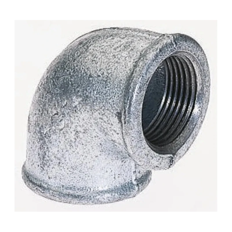 Georg Fischer Galvanised Malleable Iron Fitting 90° Elbow Female G 1/2 in to Female BSPP 1/2 in 770090204