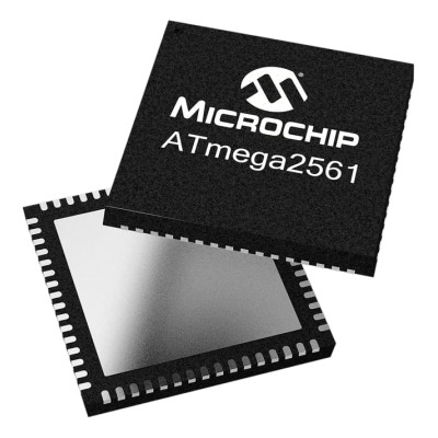 Microchip 8-bit AVR Microcontroller, 256kB Flash, 16 MHz, 8kB RAM, 64-Pin MLF, ATMEGA2561-16MU