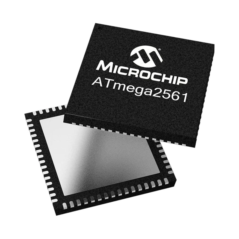 Microchip 8-bit AVR Microcontroller, 256kB Flash, 16 MHz, 8kB RAM, 64-Pin MLF, ATMEGA2561-16MU