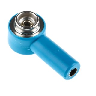 RS PRO ESD Adapter 10 mm Stud to 4 mm Banana Socket, Blue 129-4947