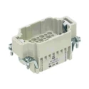 HARTING Heavy Duty Power Connector Insert, Male, 42 Contacts, 10A, 250V, HAN DD Series 09160423001
