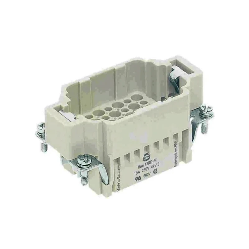 HARTING Heavy Duty Power Connector Insert, Male, 42 Contacts, 10A, 250V, HAN DD Series 09160423001