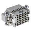 HARTING Heavy Duty Power Connector Insert, Male, 42 Contacts, 10A, 250V, HAN DD Series 09160423001