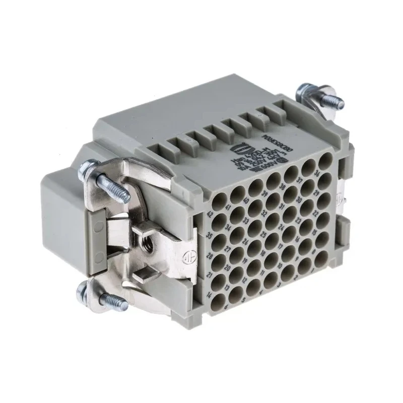 HARTING Heavy Duty Power Connector Insert, Male, 42 Contacts, 10A, 250V, HAN DD Series 09160423001