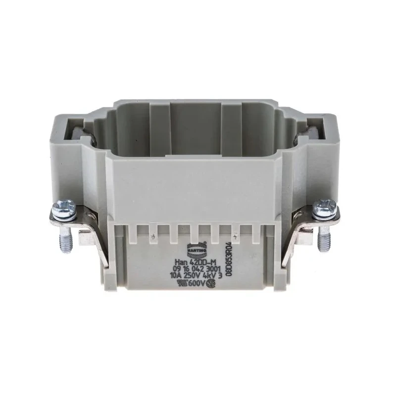 HARTING Heavy Duty Power Connector Insert, Male, 42 Contacts, 10A, 250V, HAN DD Series 09160423001